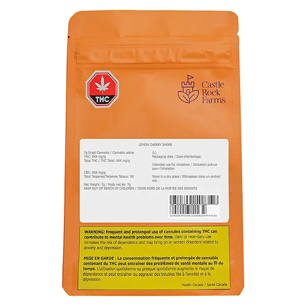 Image for Lemon Cherry Sherb, cannabis dried flower by Castle Rock Farms