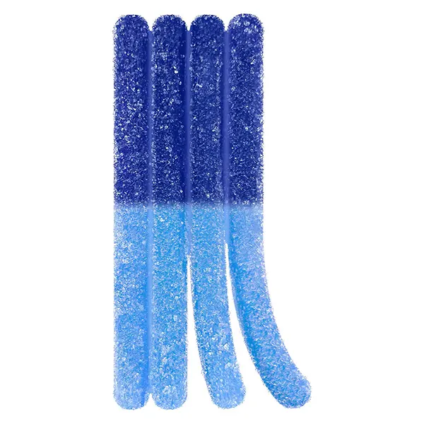 Live Rosin Sour Blueberry Blue Dream (Gummies) by Stikistix