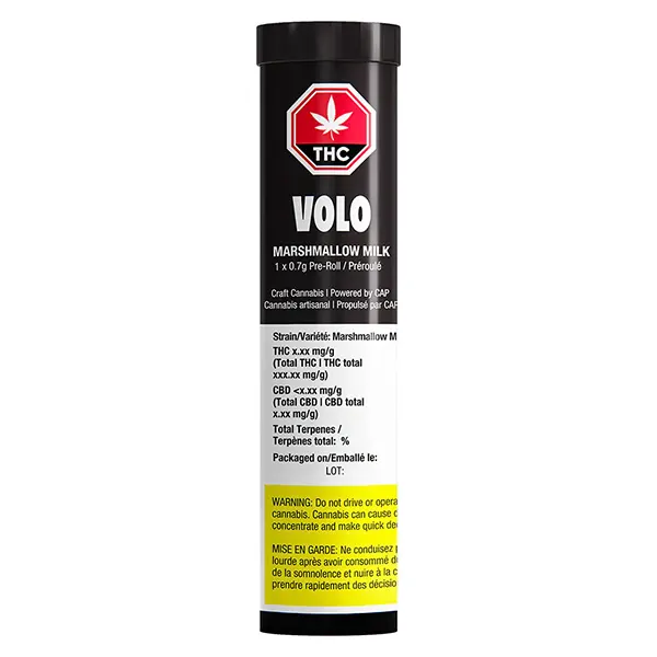 Marshmallow Milk Pre-Roll (Pre-Rolls) by Volo