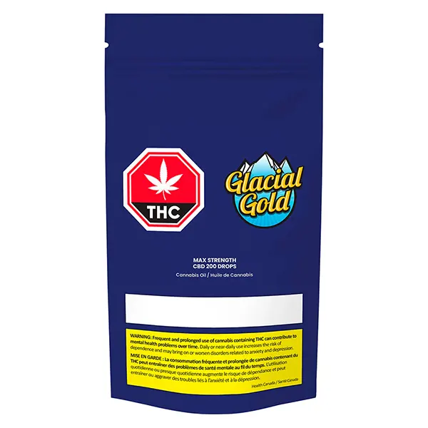 MAX Strength CBD 200 Drops (Bottled Oils) by Glacial Gold