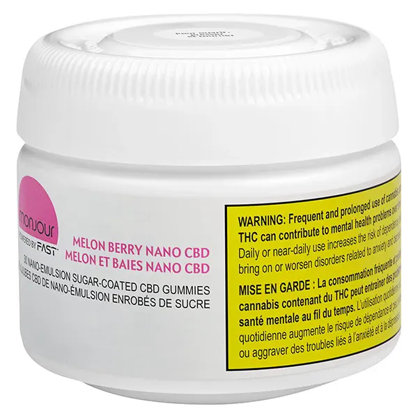 Melon Berry Nano CBD Gummies (Gummies) by Monjour