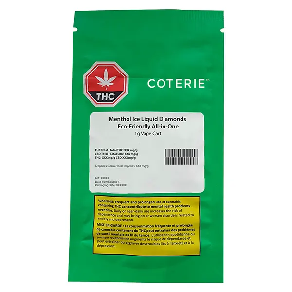 Menthol Ice Liquid Diamonds Eco-friendly All-in-one (Disposable Vapes) by Coterie