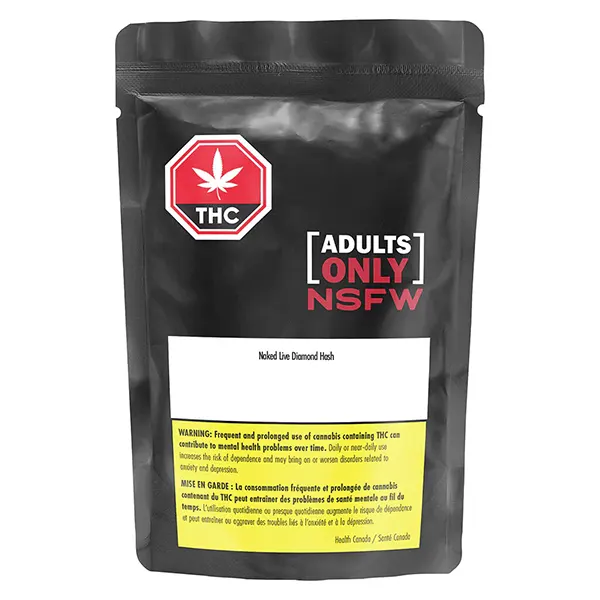 Image for Naked Live Diamond Hash, cannabis hash, kief by Adults Only