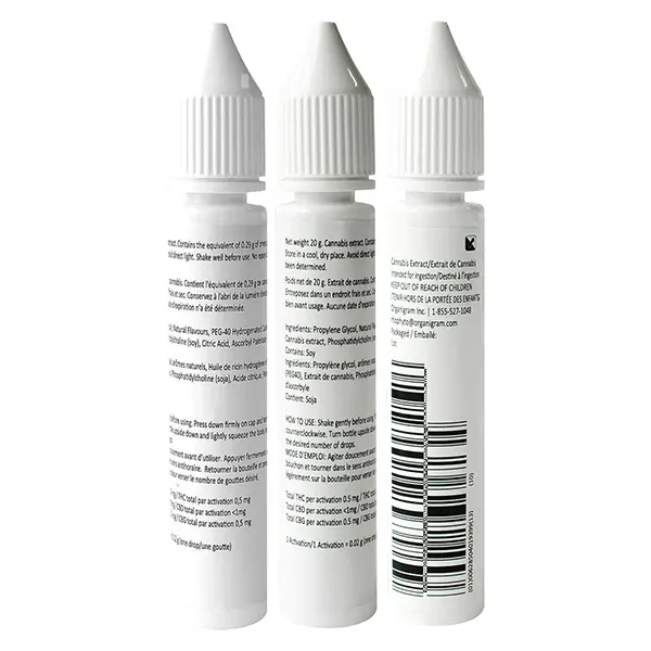 Nano Drop 25:25 THC:CBG (Bottled Oils) by RHO Phyto