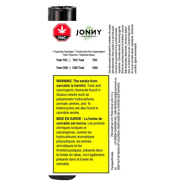 Northern Lights Liquid Diamonds 510 Thread Cartridge (510 Cartridges) by Jonny Chronic