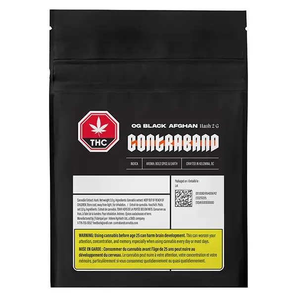 OG Black Afghan Hash (Hash, Kief) by Contraband