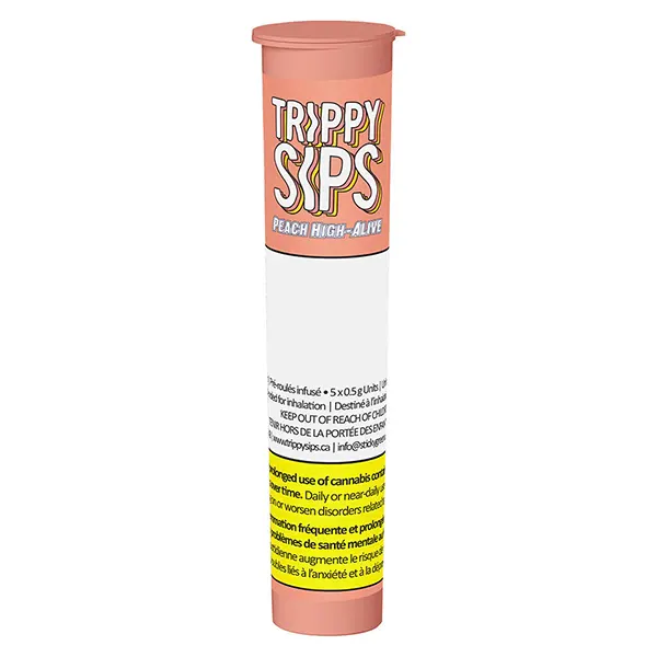 Peach High-Alive Infused Pre-Roll (Pre-Rolls) by Trippy Sips