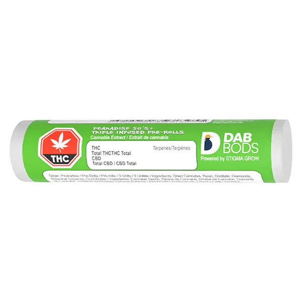 Image for PEARadise 50's+ Triple Infused Pre-Roll, cannabis all products by Dab Bods