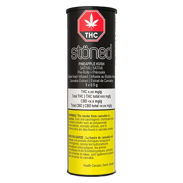 Pineapple Kush Infused Pre-Roll (Pre-Rolls) by Happy & Stoned