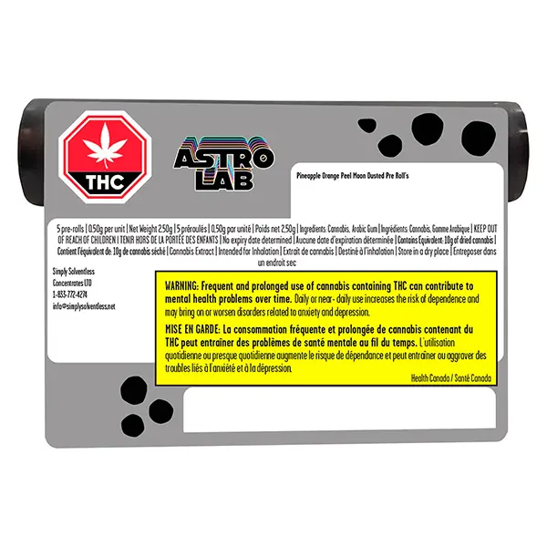 Pineapple Orange Peel Moon Dusted Infused Pre-Roll (Pre-Rolls) by Astrolab