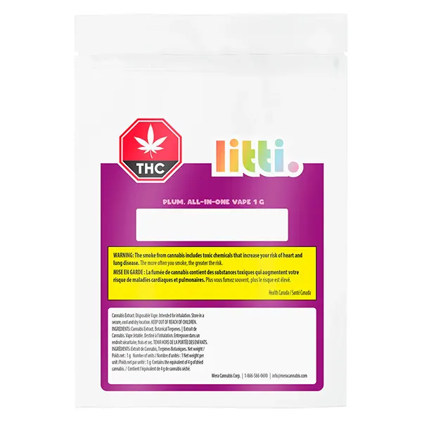 Plum Papi All-in-One Vape (Disposable Vapes) by Litti.