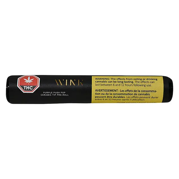 Purple Push Pop Ceramic Tip Pre-Roll (Pre-Rolls) by Wink