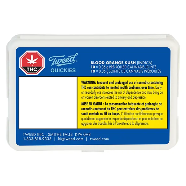 Quickies Blood Orange Kush Pre-Roll (Pre-Rolls) by Tweed