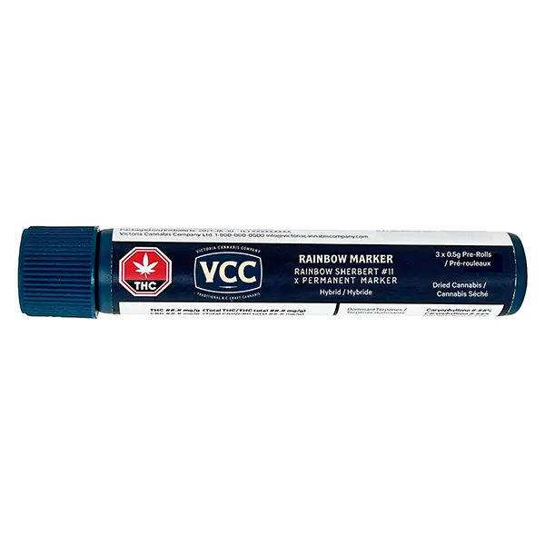 Rainbow Marker Pre-Roll (Pre-Rolls) by Victoria Cannabis
