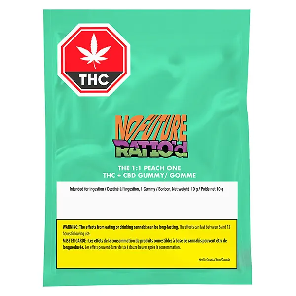 Image for Ratio'd - The 1:1 Peach One, cannabis gummies by No Future