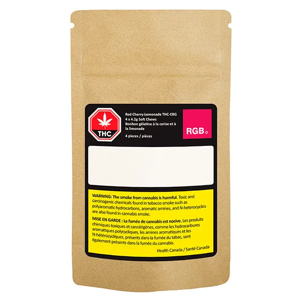 Image for Red: Cherry-Lemonade Hash Rosin THC-CBG Gummies, cannabis gummies by RGB