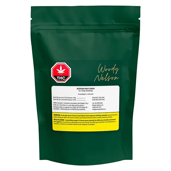 Image for Rotating Fruit Chews, cannabis gummies by Woody Nelson