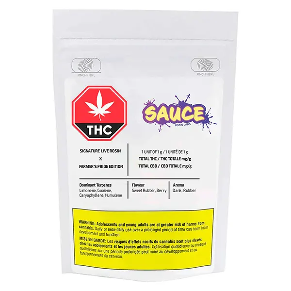 Image for Signature Live Rosin Farmer's Pride Edition, cannabis resin, rosin by Sauce Rosin Labs