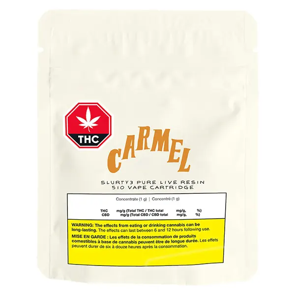 Slurty3 Pure Live Resin 510 Thread Cartridge (510 Cartridges) by Carmel