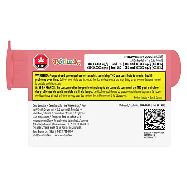 Image for Strawberry Cough Pre-Roll, cannabis all products by Potluck