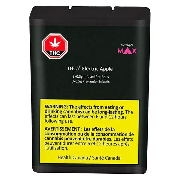 THCa² Electric Apple Infused Pre-Roll (Pre-Rolls) by Weed Me