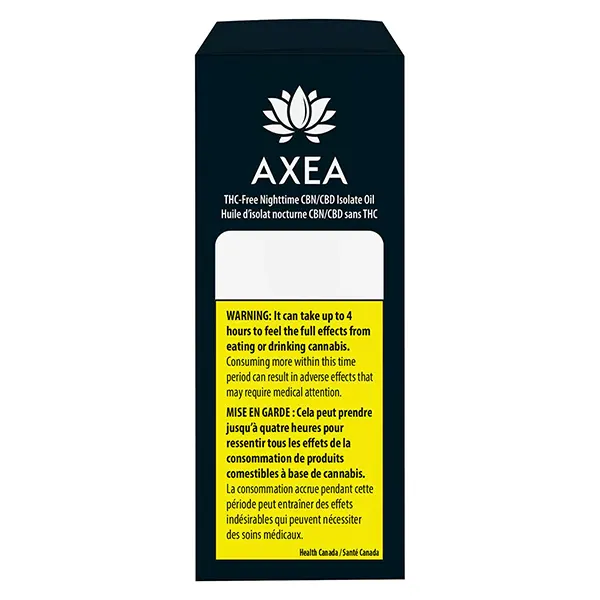 Image for AXEA THC-Free Nighttime CBN/CBD Isolate Oil, cannabis bottled oils by Axea