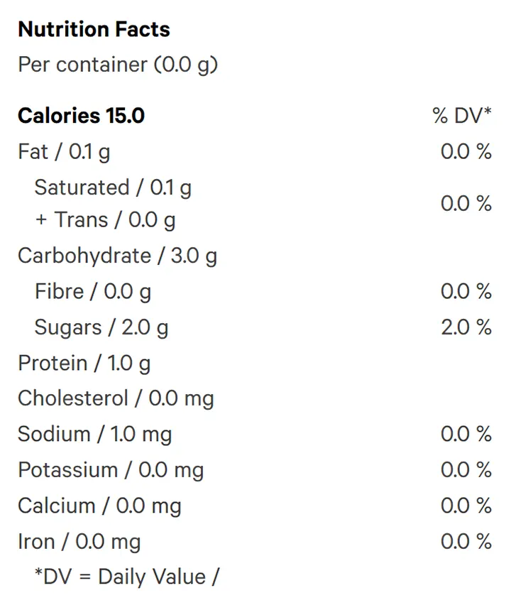Nutrition Information for Tiger Blood Hash Rosin Gummy (Gummies) by Strains Limited