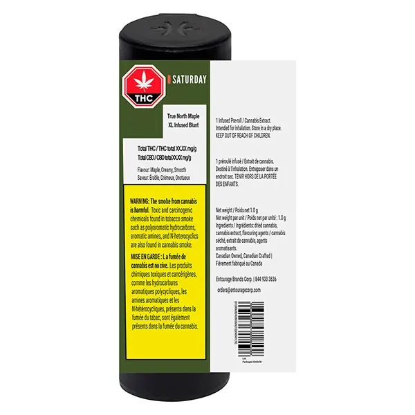 True North Maple XL Infused Blunt (Blunts) by Saturday