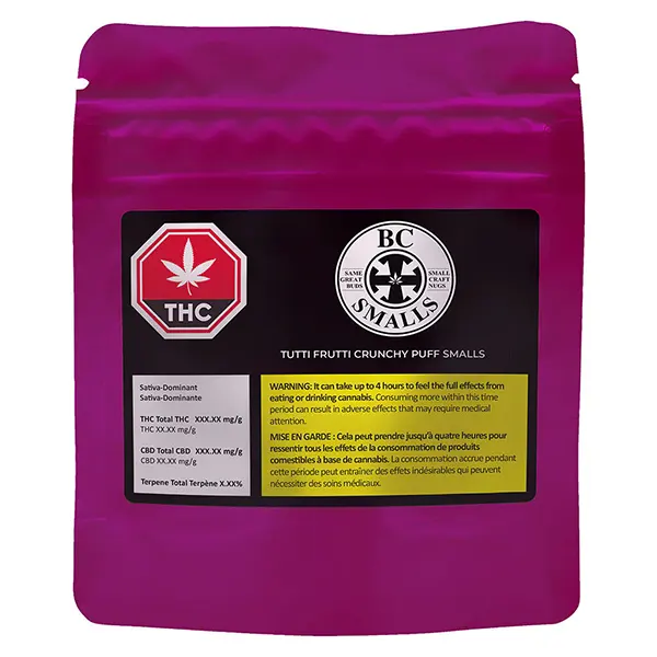 Image for Tutti Frutti Crunchy Puff Smalls, cannabis all products by BC Smalls