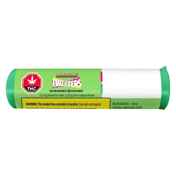 Twisters - Melon Madness & Kiwiberry Infused Pre-Roll (Pre-Rolls) by Rizzlers