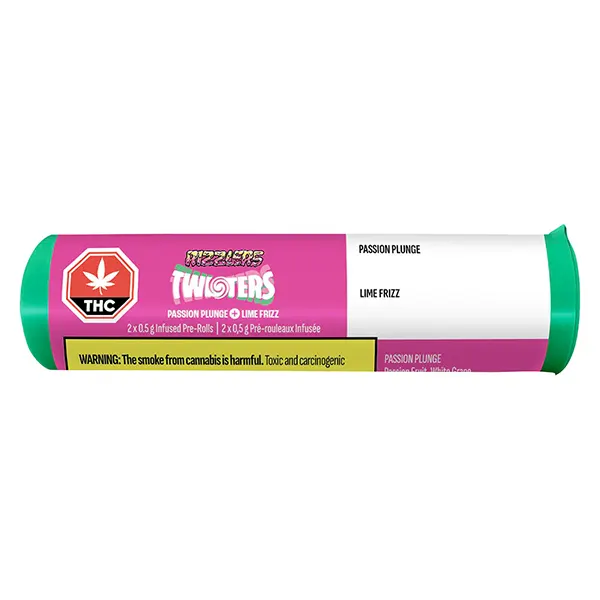 Twisters - Passion Plunge & Lime Frizz Infused Pre-Roll (Pre-Rolls) by Rizzlers