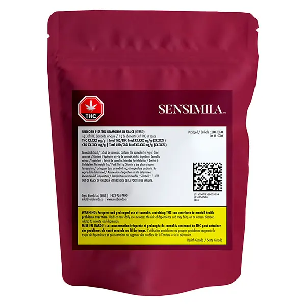 Image for Unicorn Piss THC Diamonds in Sauce, cannabis resin, rosin by Sensimila