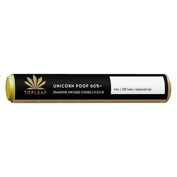 Unicorn Poop 60+ Diamond Infused Cones (Pre-Rolls) by Top Leaf