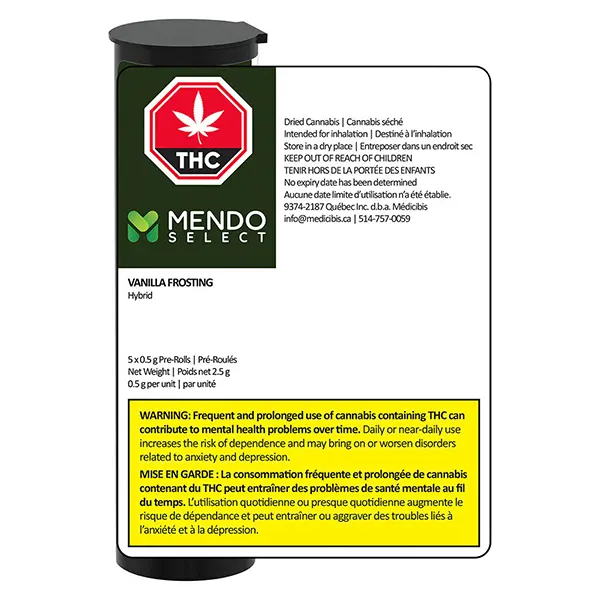 Vanilla Frosting Pre-Roll (Pre-Rolls) by Mendo Select