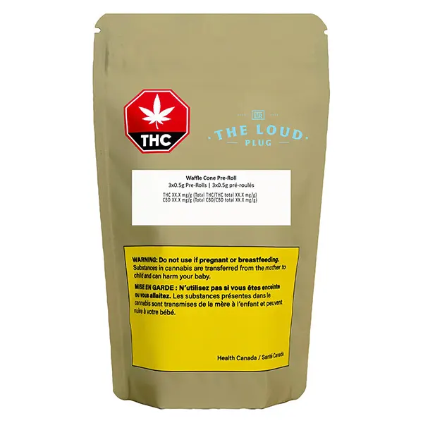 Image for Waffle Cone Pre-Roll, cannabis all products by The Loud Plug
