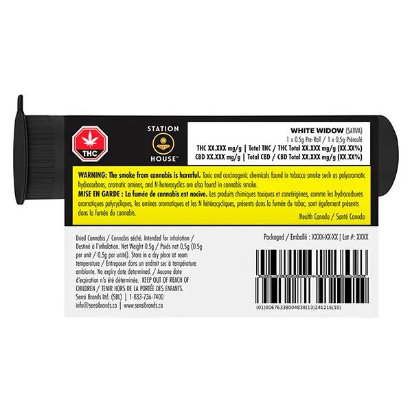 Image for White Widow Pre-Roll, cannabis all products by Station House