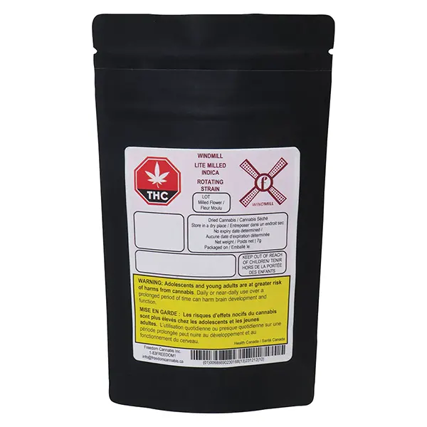 Image for Windmill Lite Milled Indica, cannabis milled flower by Joi Botanicals