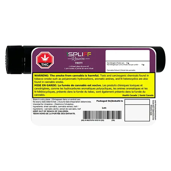 YEET Infused Pre-Roll (Pre-Rolls) by 1Spliff