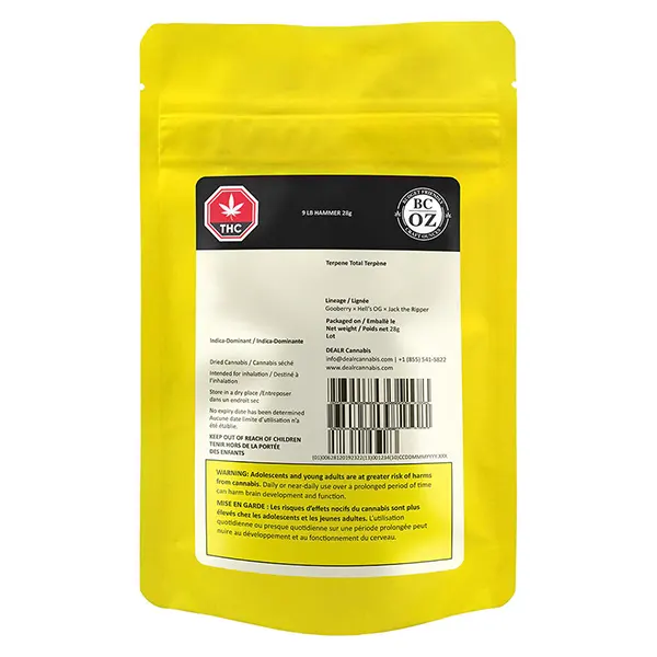 9 lb Hammer (Dried Flower) by BC OZ