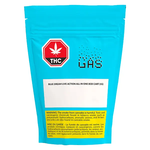 Blue Dream Live Action All In One Box Cart (Disposable Vapes) by GAS