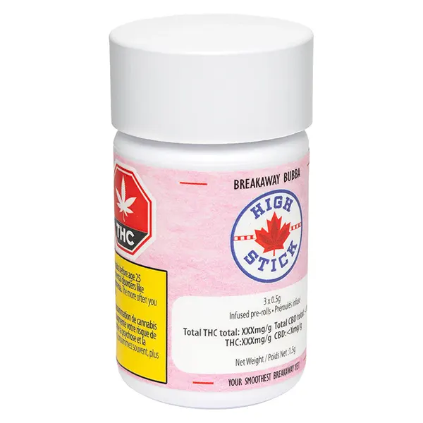 Breakaway Bubba Infused Pre-Roll (Pre-Rolls) by Highly Dutch Organic