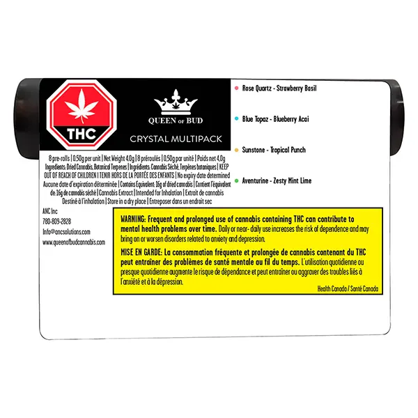 Image for Crystal Multipack Infused Pre-Roll, cannabis all products by Queen of Bud