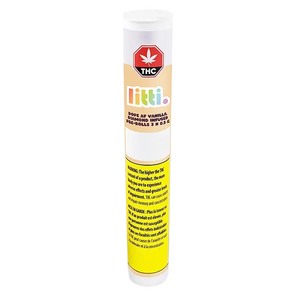 Dope Af Vanilla Diamond Infused Pre-roll (Pre-Rolls) by Litti.