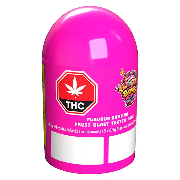 Flavour Bomb 40 Fruit Blast Diamond Infused Pre-Roll (Pre-Rolls) by Nugz