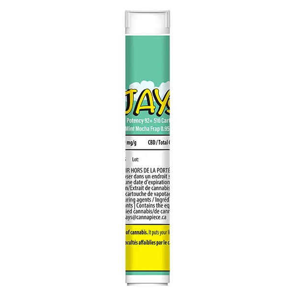 Image for High Potency 95+ 510 Cartridge Mint Mocha Frap, cannabis all products by Jays