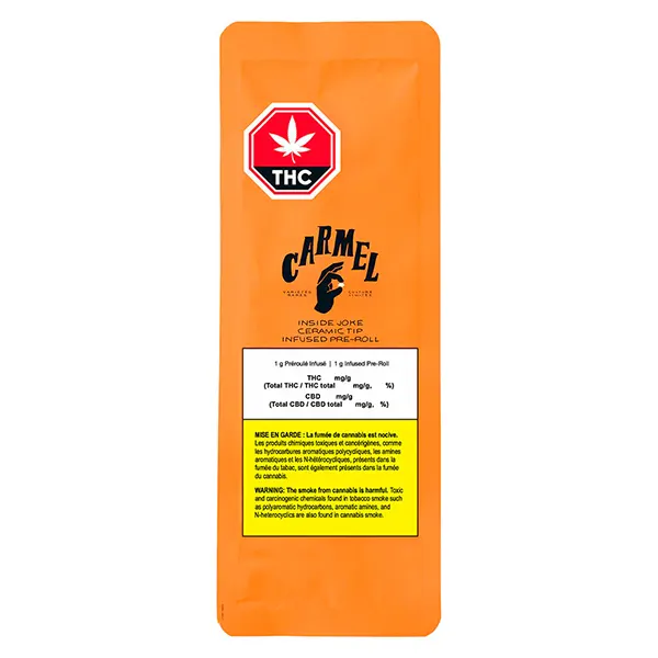 Inside Joke Ceramic Tip Infused Pre-Roll (Pre-Rolls) by Carmel