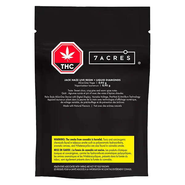 Jack Haze Live Resin + Liquid Diamonds AIO (Disposable Vapes) by 7Acres