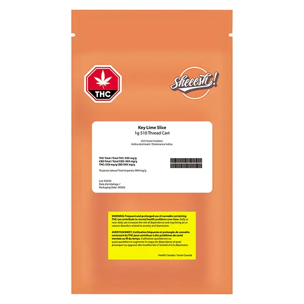 Image for Key Lime Slice 510 Thread Cartridge, cannabis all products by Sheeesh!