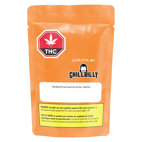 Maxed Out Liquid Diamond All-in-One Vape - Sticky Peach (Disposable Vapes) by Chillbilly