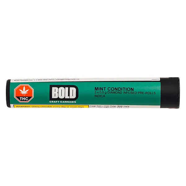 Image for Mint Condition Diamond Infused Pre-Roll, cannabis pre-rolls by BOLD
